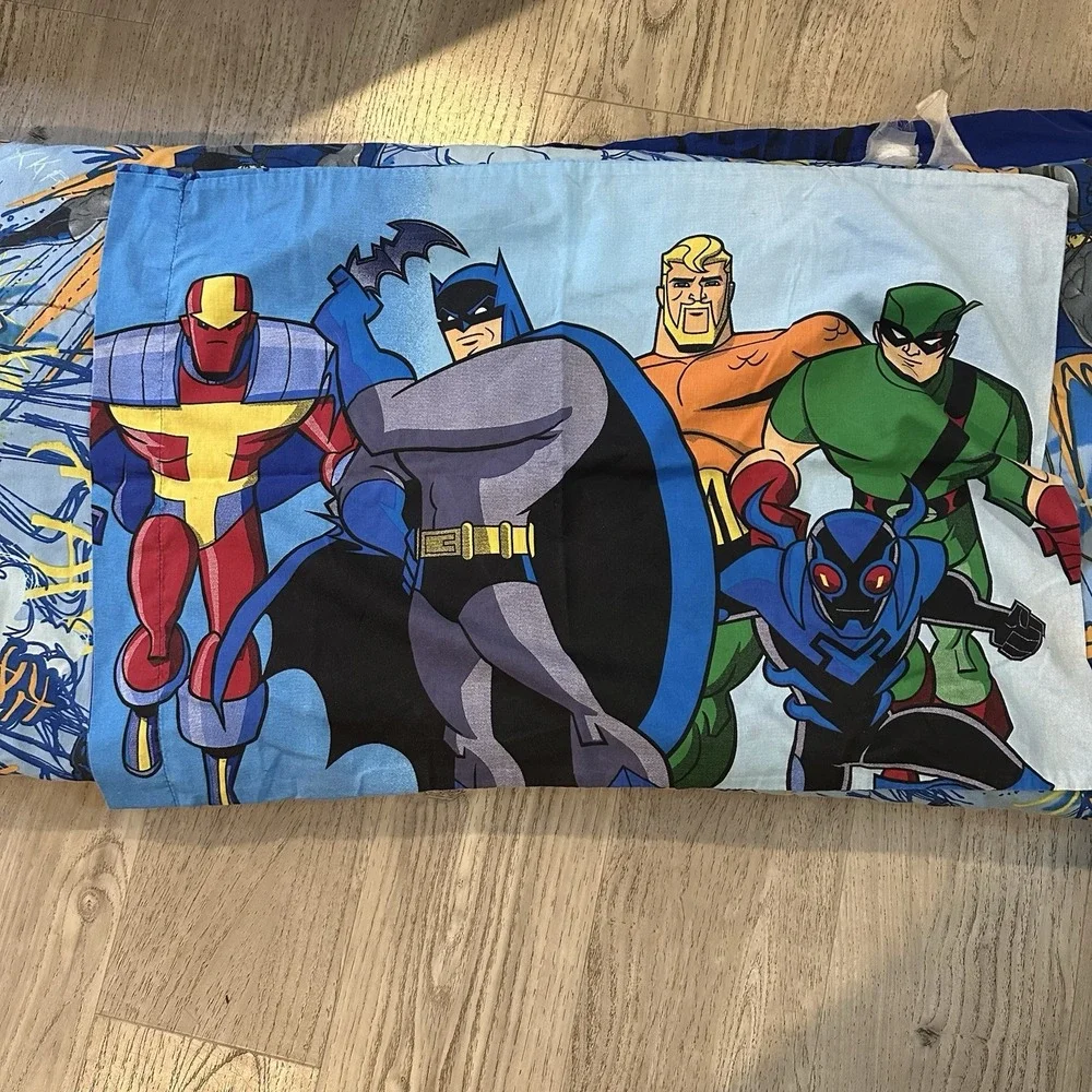 Batman The Brave And The Bold Comforter  Pillowcase  - Batman bedding kids 74x84